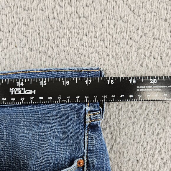 Levis Jeans Mens 36x30 505 Blue Straight Leg Zip Fly - Picture 8 of 16